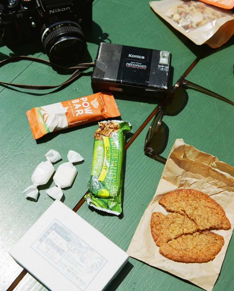 それぞれの個性がでる<br />
行動食を食べ比べ